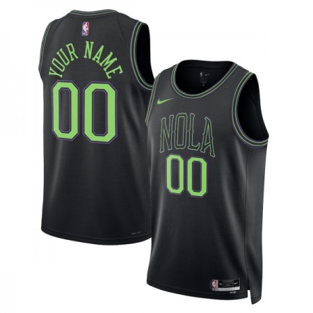 Camiseta Hombre NBA New Orleans Pelicans Personalizadas 2025-26 Nike City Edition Negro Swingman